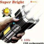 1 قطعة مصباح LED متعدد الوظائف قابل للشحن