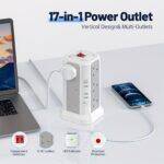 ⁦مكعب شحن طاقة مع 12 منفذًا و 5 منافذ USB شحن سريع PD بقدرة 20 واط⁩ - الصورة ⁦2⁩